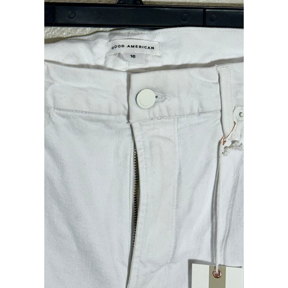 Good American Good Legs Straight White Denim Jeans — Women’s - Picture 3 of 5